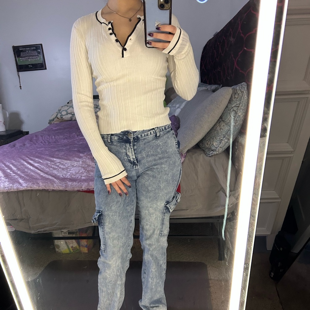 H&M Light Blue Straight Leg Jeans